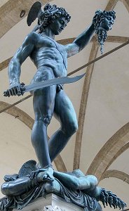 Cellini's Perseus: low front right view