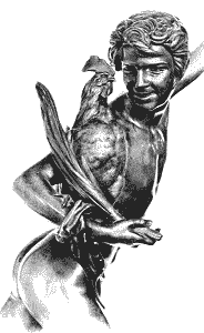 Falguire's Cockfight - bronze statuette detail