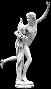 Falguire's Cockfight - bronze statuette - rare draped version