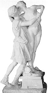 Pygmalion and Galatea (statue version) by Jean Lon Grme