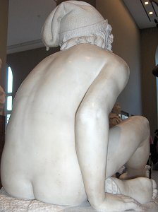 Rude's Fisherboy, original marble - back left view